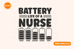 nurse life battery life funny quote Product Image 2