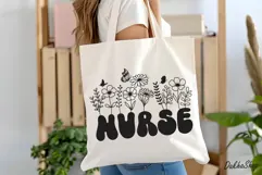Nurse Svg, Flower Nurse Svg, Nurse Shirt Svg. Product Image 6