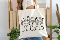 Nurse Svg, Flower Nurse Svg, Nurse Shirt Svg. Product Image 8
