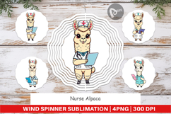 Wind Spinner Nurse Alpaca Product Image 1