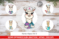 Wind Spinner Nurse Alpaca Product Image 1