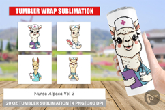 Tumbler Nurse Alpaca Product Image 1