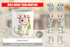 Mug Wrap Nurse Axolotl Product Image 1