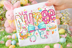 Nurse Easter PNG, Happy Easter PNG, Easter Bunny PNG Product Image 1