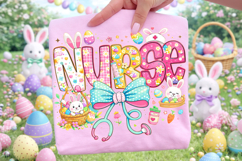 Nurse Easter PNG, Happy Easter PNG, Easter Bunny PNG Product Image 2