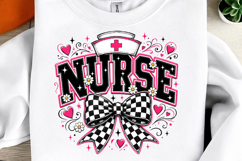 Nurse Bow Png, Retro Nurse Png Product Image 1
