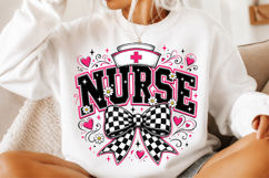 Nurse Bow Png, Retro Nurse Png Product Image 2