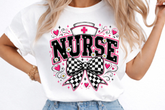 Nurse Bow Png, Retro Nurse Png Product Image 3