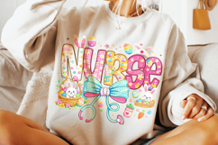 Nurse Easter PNG, Happy Easter PNG, Easter Bunny PNG Product Image 4