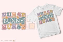 Retro Nurse Bunny Easter SVG Sublimation Design, Easter Day Product Image 2