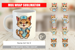 Mug Wrap Nurse Cat Product Image 1