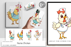 Digital Paper Nurse Chicken Product Image 1