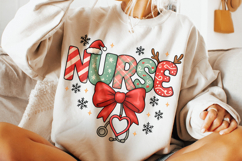 Nurse Christmas PNG, Merry Christmas PNG, Nursing Holiday Product Image 2