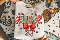 Nurse Christmas PNG, Merry Christmas PNG, Nursing Holiday Product Image 3