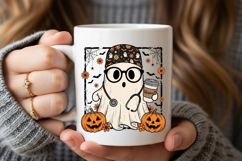 Nurse Coffee Lover Spooky Sublimation Product Image 3