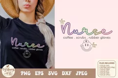 Coffee Scrubs Rubber Gloves png svg, Nurse Coffee Cups Png Product Image 2