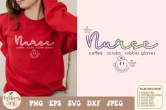 Coffee Scrubs Rubber Gloves png svg, Nurse Coffee Cups Png Product Image 3