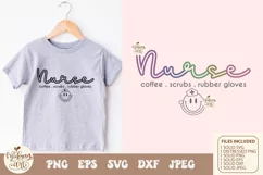 Coffee Scrubs Rubber Gloves png svg, Nurse Coffee Cups Png Product Image 4