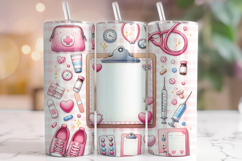 Nurse Tumbler Wrap Sublimation, Nursing Tumbler Wrap, Nurse Product Image 1