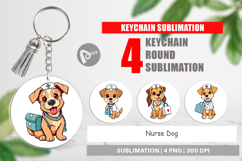 Keychain Nurse Dog Product Image 1