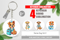 Keychain Nurse Dog Product Image 1