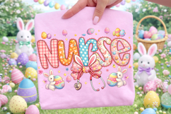 Nurse Easter PNG, Happy Easter PNG, Easter Coquette Nurse Product Image 3