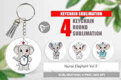 Keychain Nurse Elephant Product Image 1