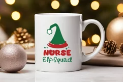 Nurse Elf Squad SVG | Christmas Nurse SVG for Crafting Product Image 2