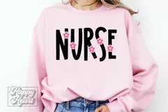 Flower Nurse SVG - Nurse Mode - Registered Nurse Life SVG Product Image 1