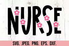 Flower Nurse SVG - Nurse Mode - Registered Nurse Life SVG Product Image 5