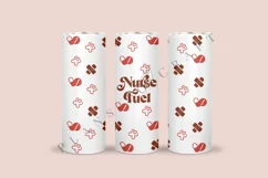 nurse fuel skinny tumbler sublimation design for 20oz and 30oz skinny tumbler sublimation wrap