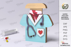 Nurse Gift Card Holder Laser Cut. Gift For Nurse SVG Product Image 1