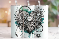 Nurse Tumbler Wrap Sublimation, Nursing Tumbler Wrap, Nurse Product Image 1