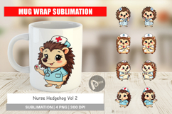 Mug Wrap Nurse Hedgehog Product Image 1