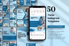 Nurse Instagram Canva Post Templates Product Image 8