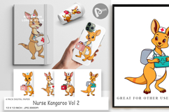 Digital Paper Nurse Kangaroo Product Image 1