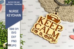 Nurse Wooden Keychains Laser Cut Bundle. Nurse Keychains SVG Product Image 12