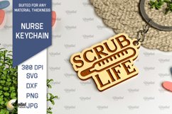 Nurse Wooden Keychains Laser Cut Bundle. Nurse Keychains SVG Product Image 8