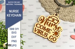 Nurse Wooden Keychains Laser Cut Bundle. Nurse Keychains SVG Product Image 10