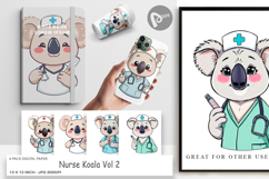 Digital Paper Nurse Koala Product Image 1