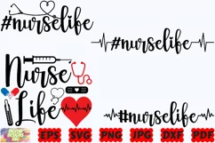 Nurse Life SVG | Nurse SVG | Nursing SVG | Stethoscope SVG Product Image 2