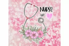 Nurse Tumbler Sublimation PNG Product Image 2