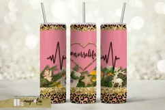 Nurse life XMAS tumbler wrap sublimatiion design png Product Image 1