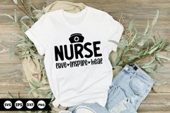 Nurse love inspire heal - Nurse SVG Design Product Image 1