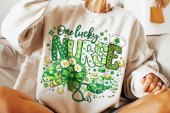 One Lucky Nurse PNG, St Patrick's Day Nurse PNG, Lucky Nurse Product Image 5