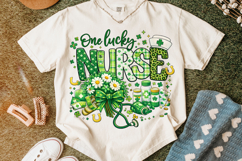 One Lucky Nurse PNG, St Patrick's Day Nurse PNG, Lucky Nurse Product Image 6