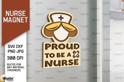 Nurse Wooden Magnets Laser Cut Bundle. Fridge Magnets SVG Product Image 3