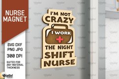 Nurse Wooden Magnets Laser Cut Bundle. Fridge Magnets SVG Product Image 7