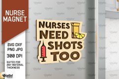 Nurse Wooden Magnets Laser Cut Bundle. Fridge Magnets SVG Product Image 10