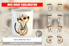 Mug Wrap Nurse Meerkat Product Image 1